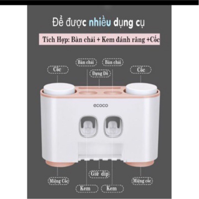 BỘ NHẢ KEM ĐÁNH RĂNG ECOCO CAO CẤP-1802