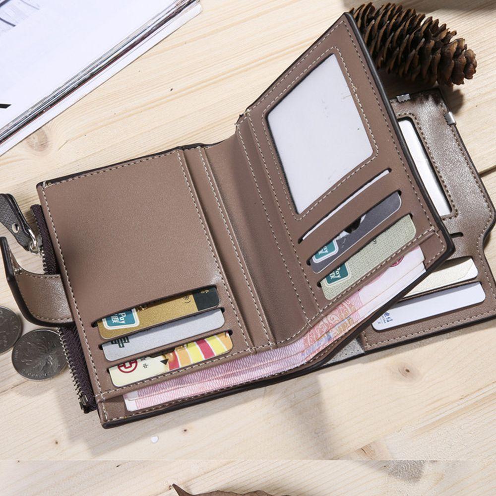 ☆ROSE☆ Creative Purse Bag Credit Card Credit Card Holder Men Wallet Multi-Card Slot Fashion Foldable PU Leather Medium Purses/Multicolor