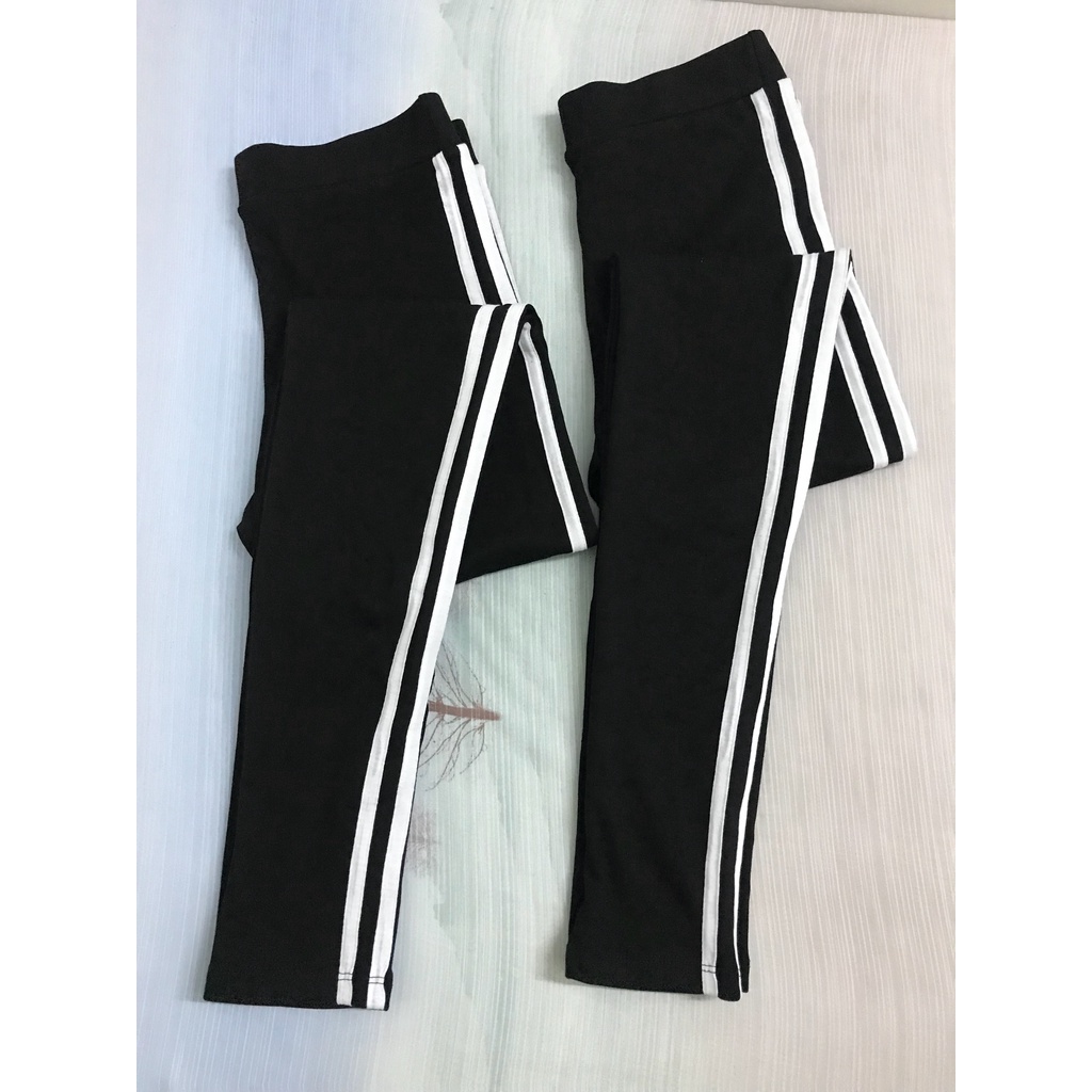 Quần legging 2 sọc hông/ Quần dài tập thể dục hàng Thái Lan