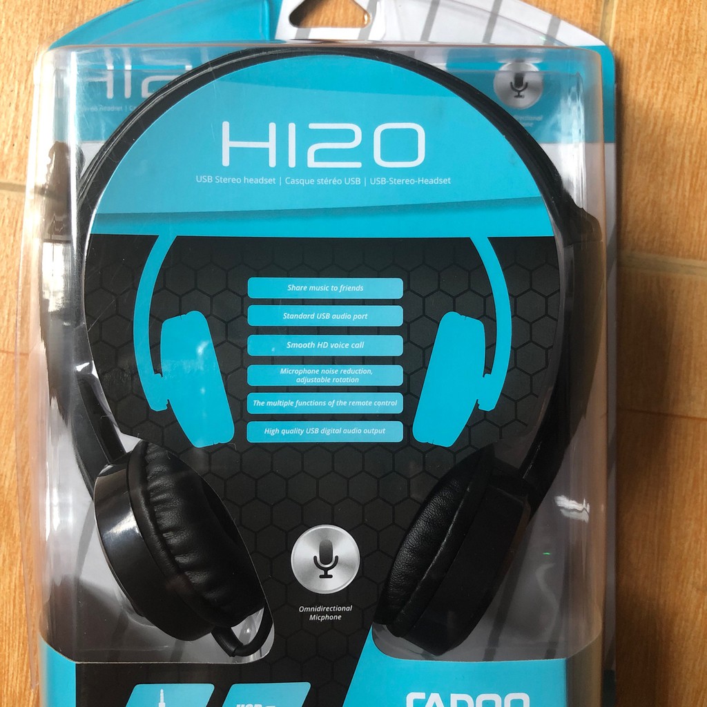 Tai nghe chụp tai On-ear Rapoo H120 - USB Stereo - Bảo hành 1 năm
