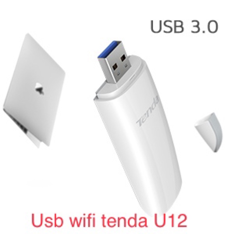 USB wifi Tenda U12 2 băng tần 2.4ghz 5ghz AC1300 - Hàng Chính hãng nội địa - Bảo hành 5 năm