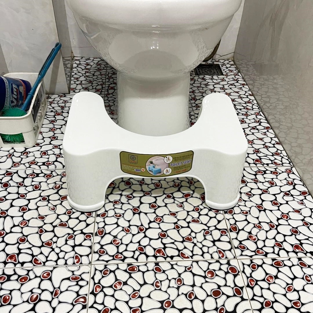 Ghế kê chân toilet Việt Nhật 2136 - Ghế kê chân đi vệ sinh đúng cách bảo vệ sức khỏe (GKC01)