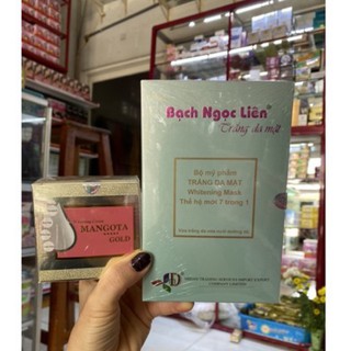Kem Mangota gold tặng kèm white mask trắng sáng