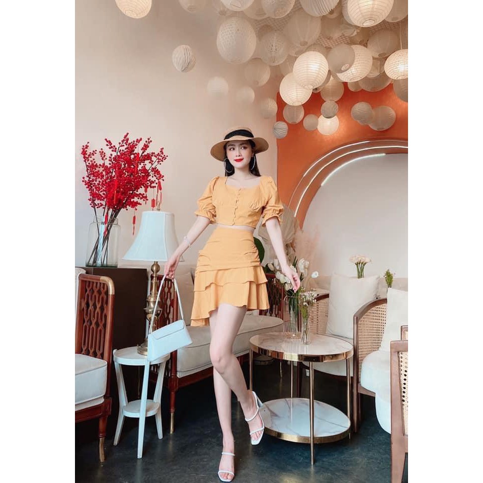 Set đồ nữ cá tính, set váy bộ đi chơi sang chảnh mùa hè đẹp 8A00081 | BigBuy360 - bigbuy360.vn