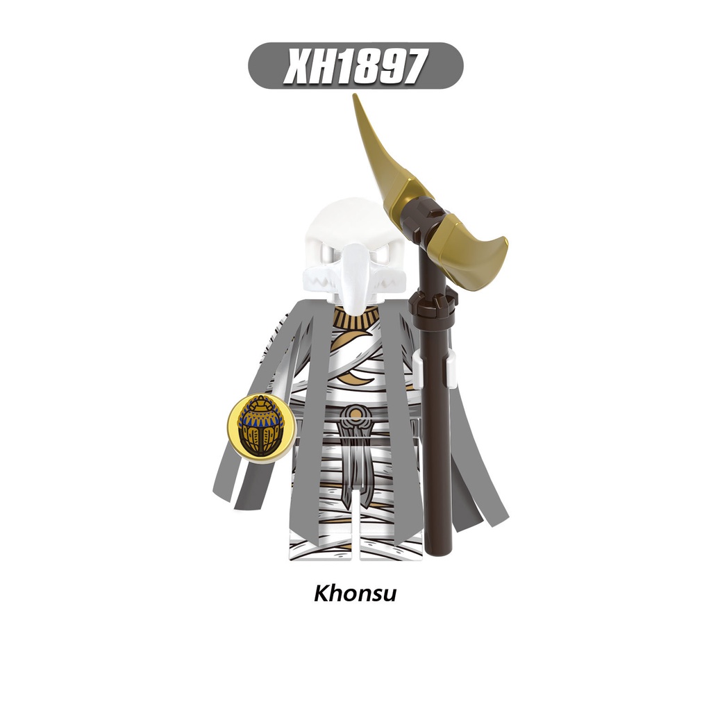 Minifigures Nhân Vật Vị Thần Khonsu Trong Phim Moon Knight Siêu Hót XH1897 X1897 - Đồ Chơi Lắp Ráp Mini