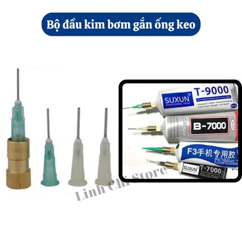 Bộ đầu kim bơm gắn ống keo T7000/T8000/T9000/E7...