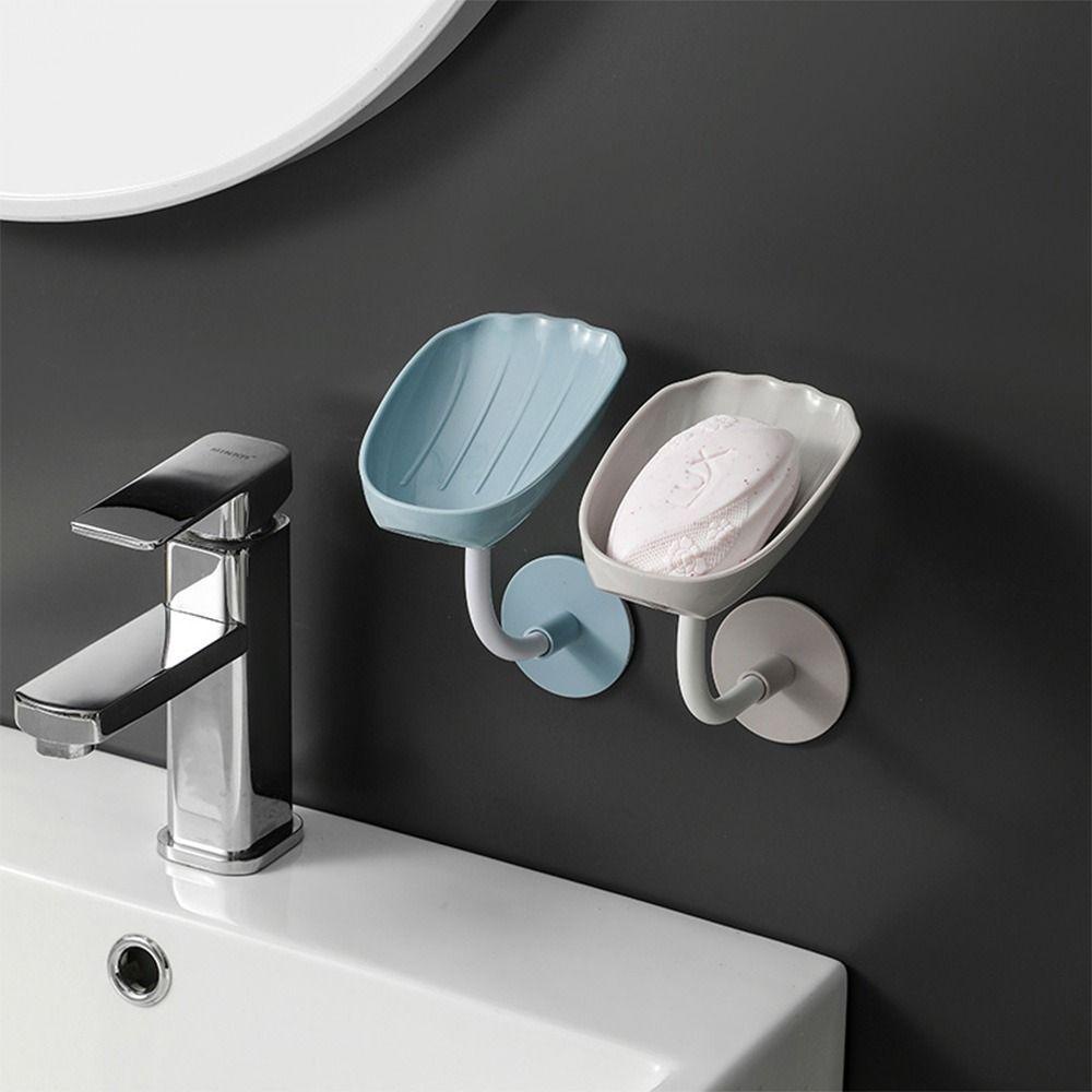 Khay Nhựa Đựng Xà Phòng Gắn Tường Có Thể Uốn Cong Tiện Dụng