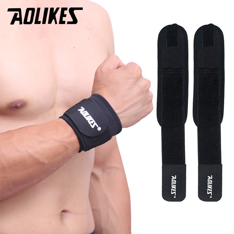 Bộ 2 đai quấn bảo vệ cổ tay AOLIKES A-7936 đàn hồi chống trươn trượt sport pressure wrist