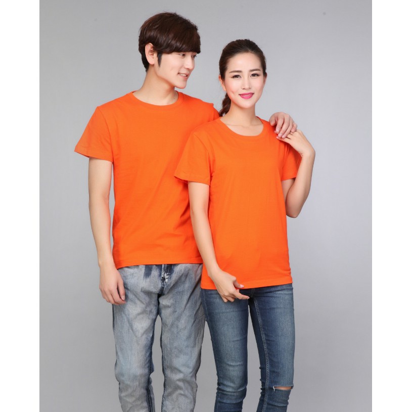 Áo Thun Trơn Nam Nữ Unisex Cổ Tròn, Tay Ngắn Giá Rẻ 14 Màu