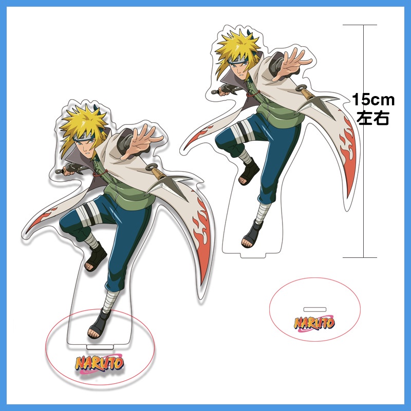 NARUTO Action Figurines Standee Uchiha Sasuke Haruno Sakura Hatake Kakashi 15cm Large Desk Stand