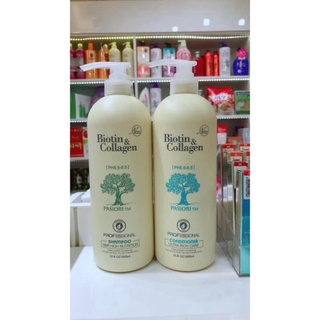 [SALE + FREESHIP] COMBO DẦU GỘI XÃ BIOTIN COLLAGEN (TRẮNG) PHỤC HỒI CHỐNG RỤNG TÓC 1000ML