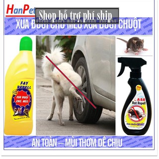 Hỗ trợ Ship- HA Đuổi chuột xua đuổi chó, mèo đuổi ruồi Xịt Fay Repell ngăn chó phóng uế và cắn phá đồ đạc