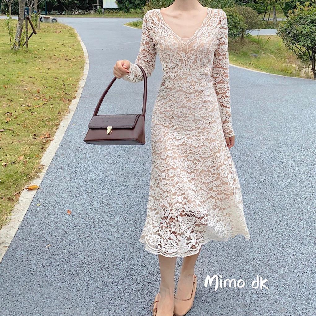 Đầm ren đuôi cá - thời trang cao cấp