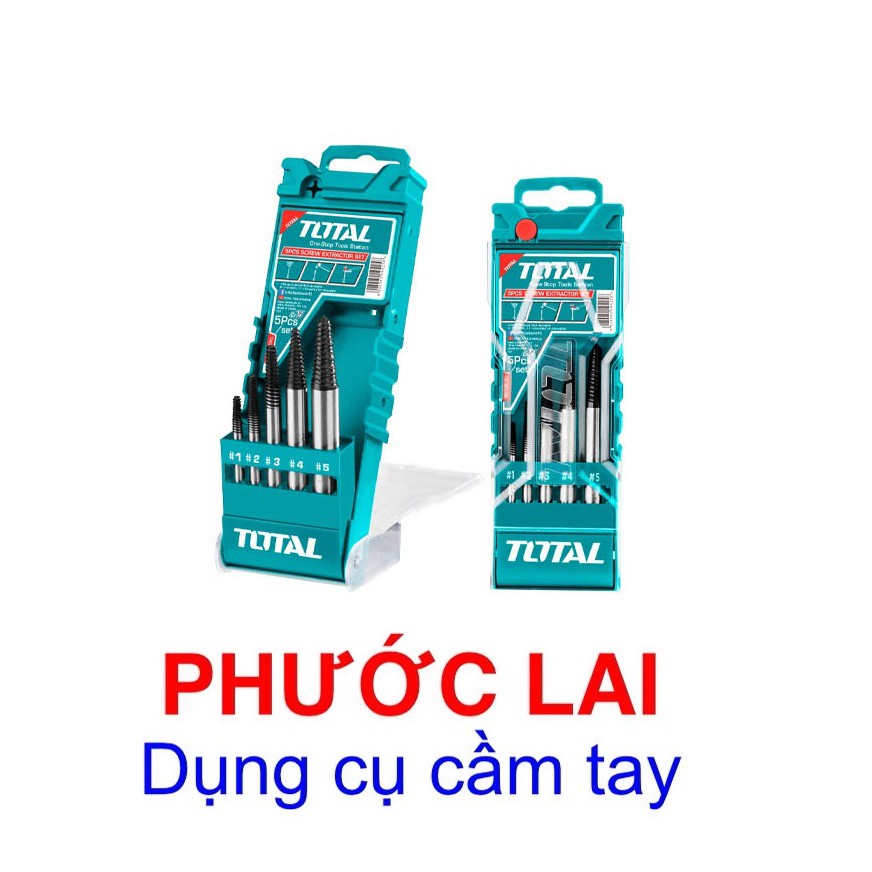 Bộ mũi taro lấy ốc gãy 5 chi tiết 3-18mm Total TACSE0056