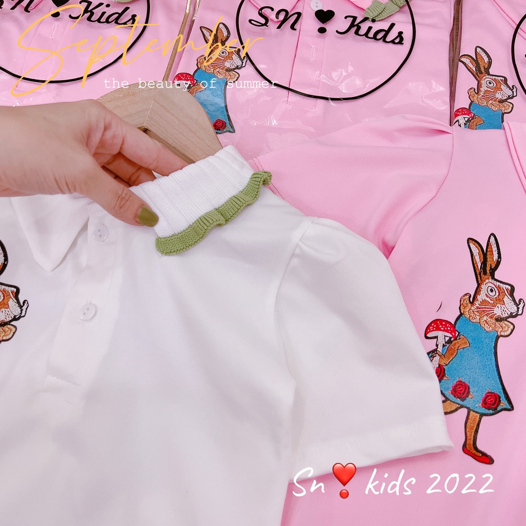 Váy suông cho bé gái cổ bẻ đáng yêu size đại từ 8-28kg