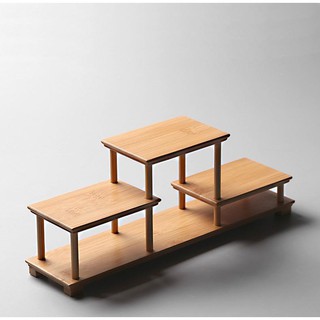 Kệ Gỗ Tre Trang Trí Nhiều Tầng