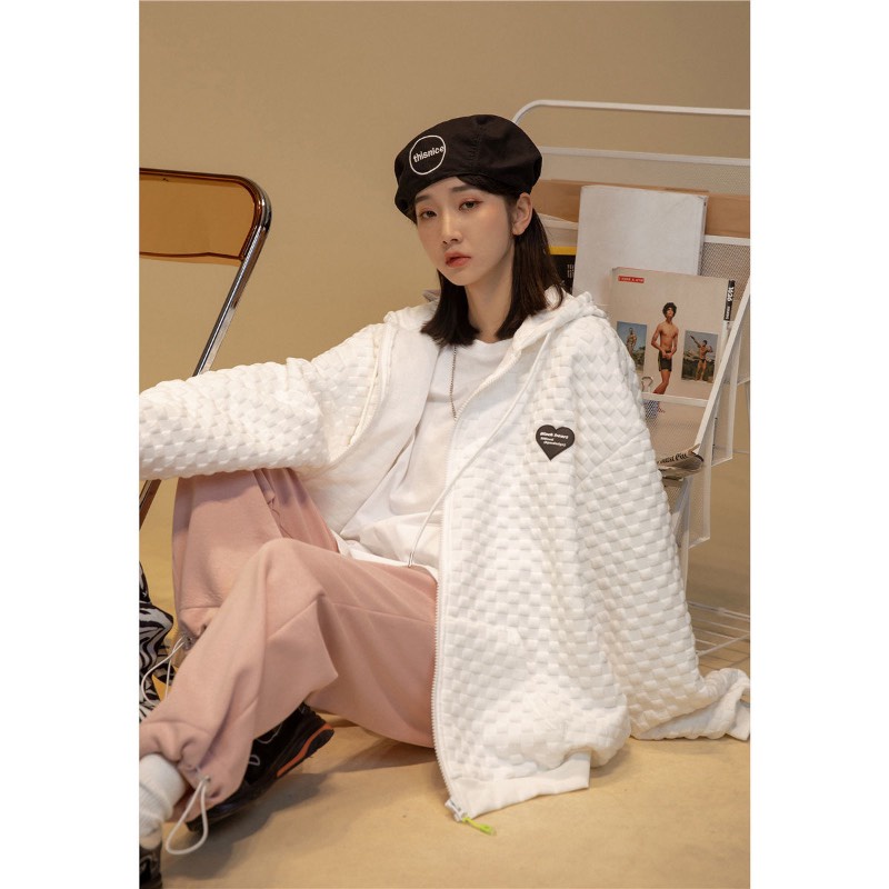 Combo áo khoác hoodie nỉ form rộng khóa kéo khóa zip Hàn quốc | BigBuy360 - bigbuy360.vn