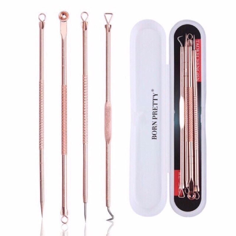 Bộ 4 cây dụng cụ nặn mụn chuyên nghiệp