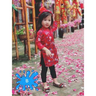 Áo dài cách tân bé gái sz đại 9-15t