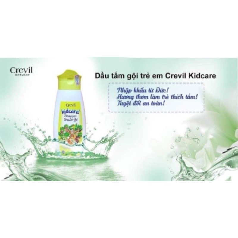 Sữa tắm gội trẻ em Crevil Kidcare 300 ml - Đức