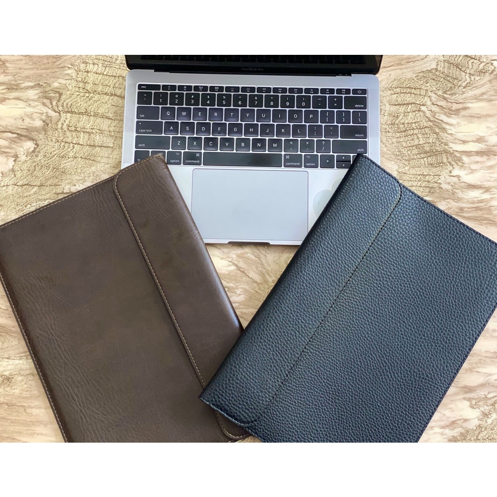 Bao Da Macbook, Túi Da Macbook Thời Trang Kích Thước  13' - 15' - BH 12 THÁNG - NOBOX - Clément