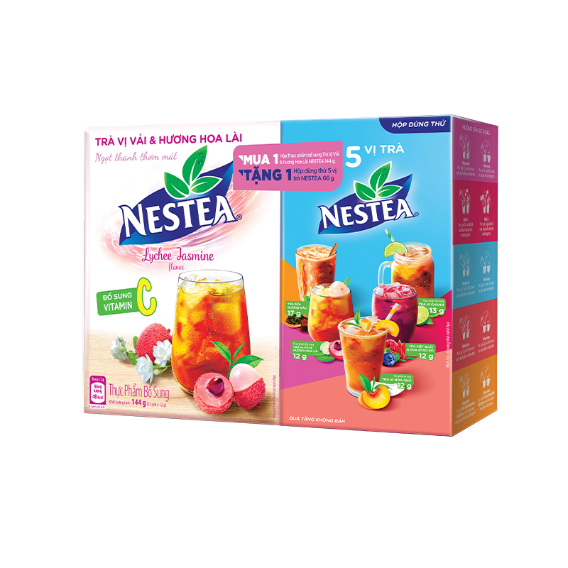 Thực phẩm bổ sung trà NESTEA vị Vải & Hương Hoa Lài Hộp