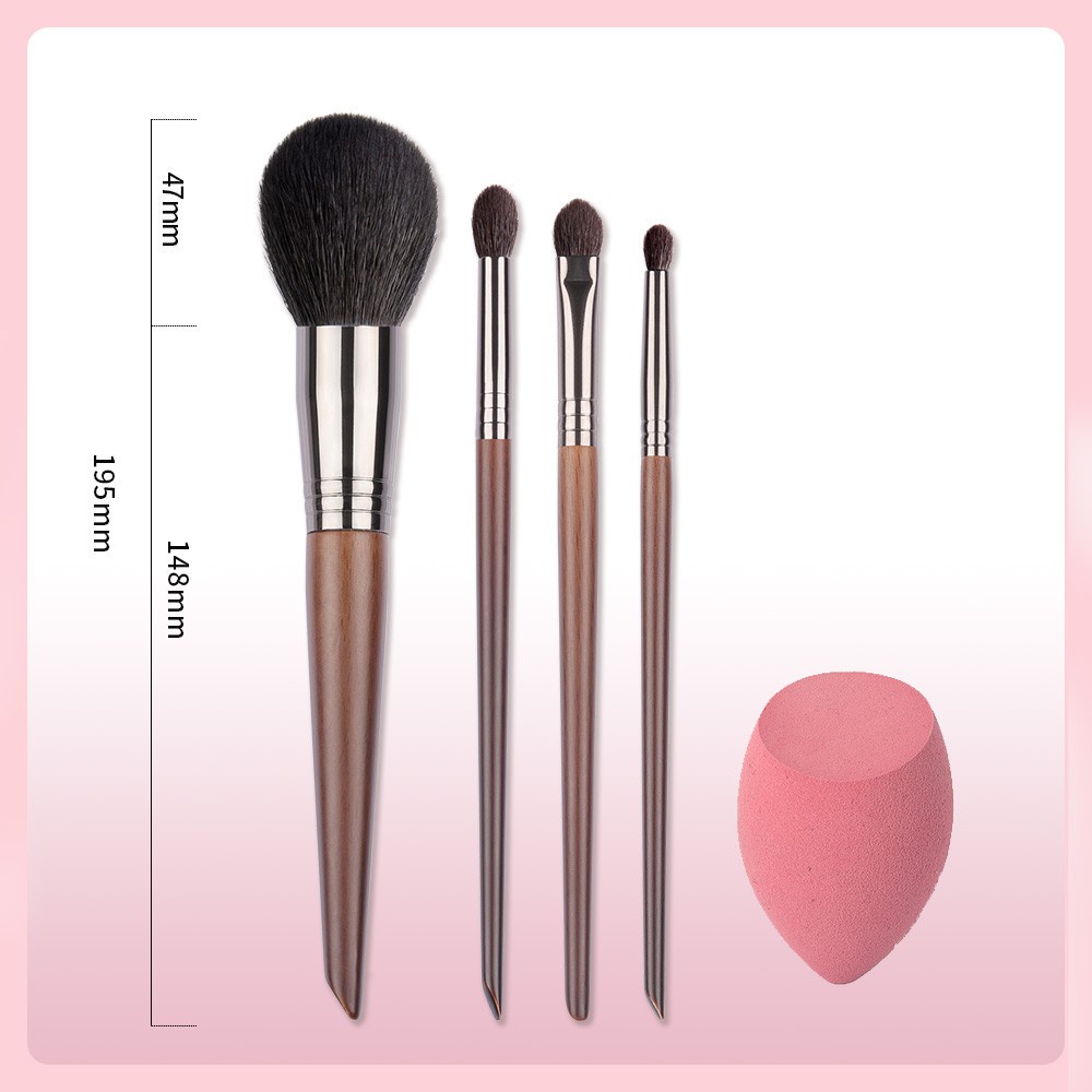 Bộ 4 cọ trang điểm mắt OVW XQ2111219 lông dê tiện lợi