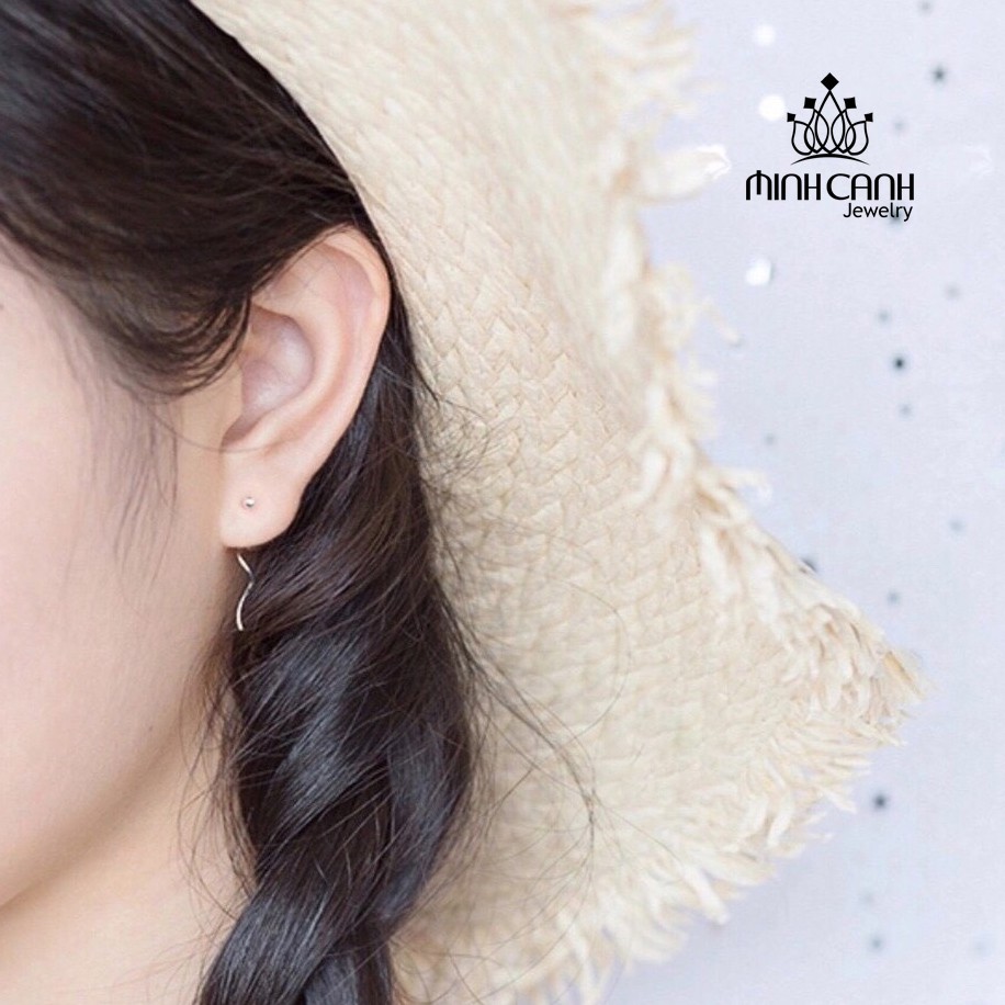 Bông Tai Bạc Nữ Sóng Bi - Minh Canh Jewelry