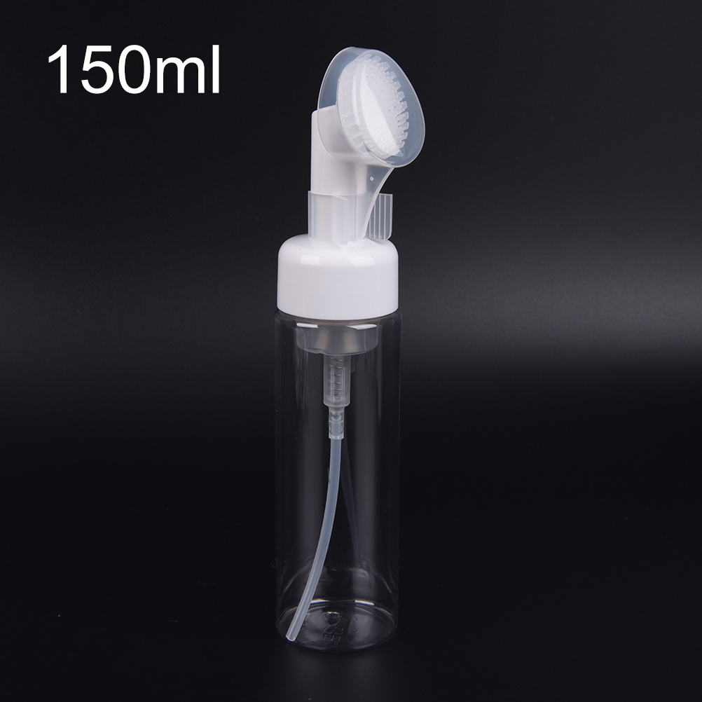 Bình Đựng Xà Phòng Dạng Lỏng 100 / 150 / 200ml Có Đầu Cọ Silicon Tiện Dụng