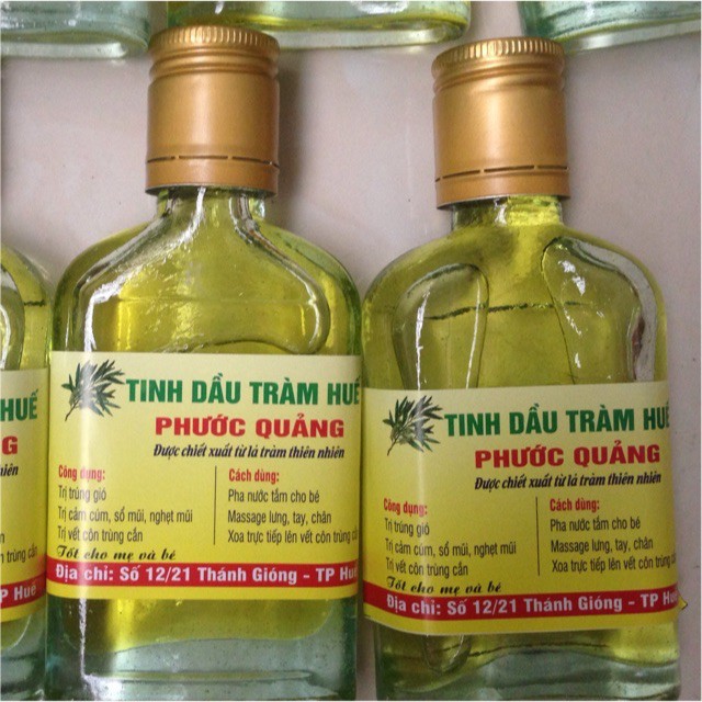 Combo 10 chai Tinh Dầu Tràm Huế 100ml - Tem vàng chính gốc tại Huế
