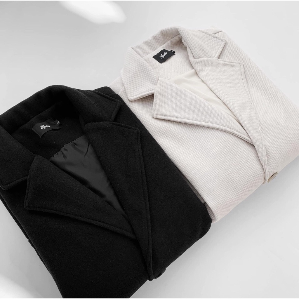 Áo Khoác dạ phong cách trẻ trung Jiang Store - áo vest dạ dáng dài form rộng unisex Hàn Quốc