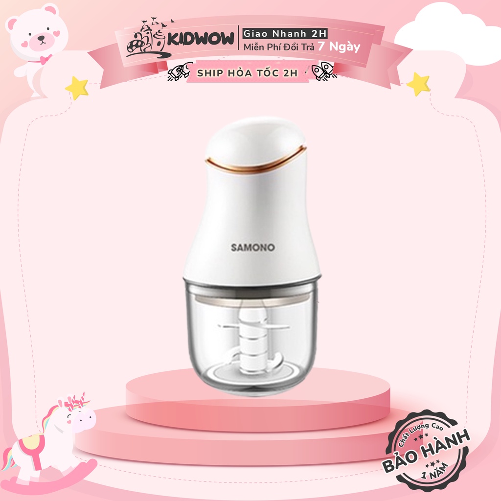 [ Bảo hành 12 tháng] Máy Xay Thực Phẩm Mini Đa Năng SAMONO SW099 Xay Thịt Tỏi Ớt Công Suất 200W