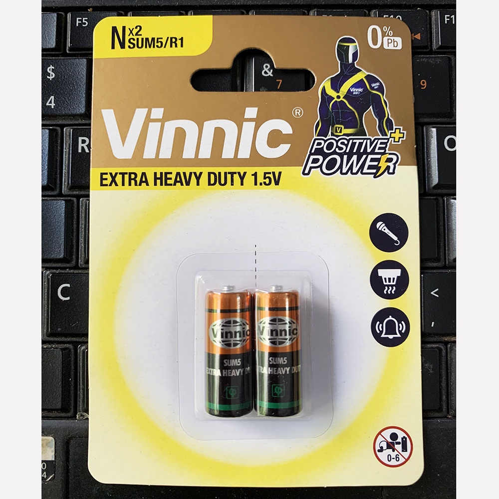 Pin Vinnic Sum5 R1 E90 1.5V chính hãng - Vỉ 2 viên DATE MỚI NHẤT