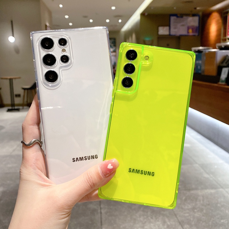 Ốp Điện Thoại Hình Vuông Cho Samsung Galaxy S9 S10 plus S20 S21 S22 plus S20 FE S20 S21 S22 Ultra S23 note 10 20 plus Ultra