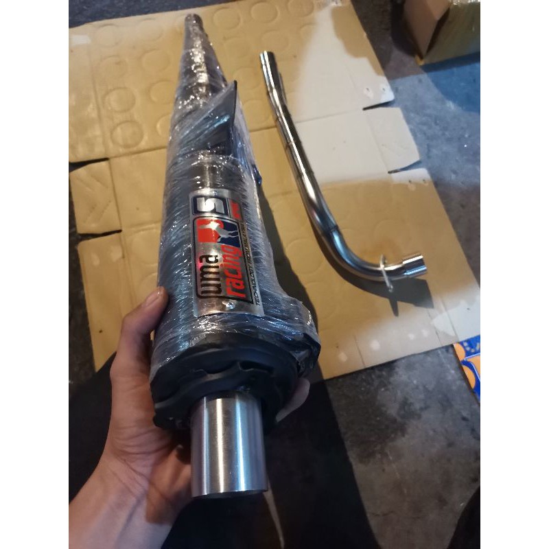 Pô uma 1 :1 sirius. dream. Wave exciter winner móc sẵn đuôi inox có cổ pô