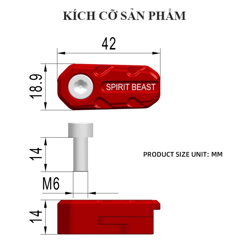 Ốp Bảo Vệ Cảm Biến ABS Spirit Beast L5 Cho Các Dòng Xe Honda