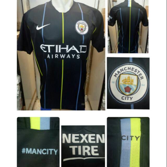 Áo Thun Đá Banh Manchester City Away 2018 / 2019