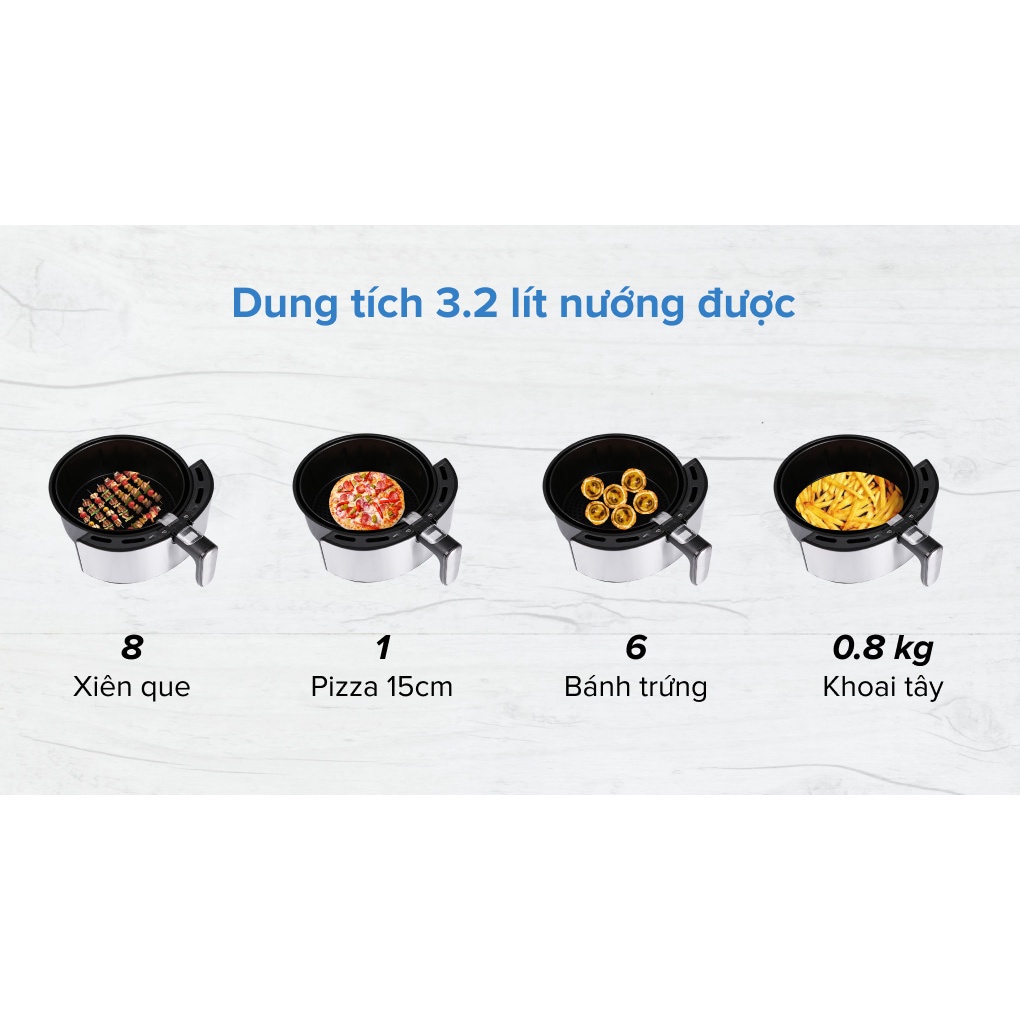 Nồi chiên không dầu 3.2 lít Hafele AF-68A  - Hàng chính hãng