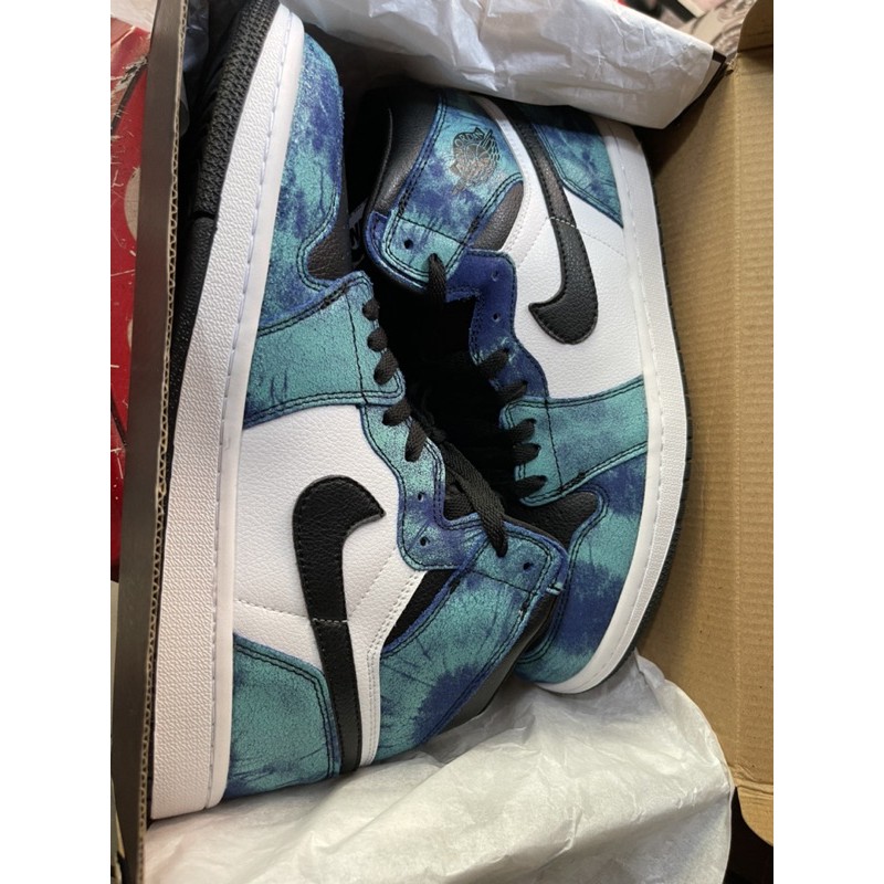 giầy nam Air Jordan Retro 1 Tie Dye Big Kid Size 3Y