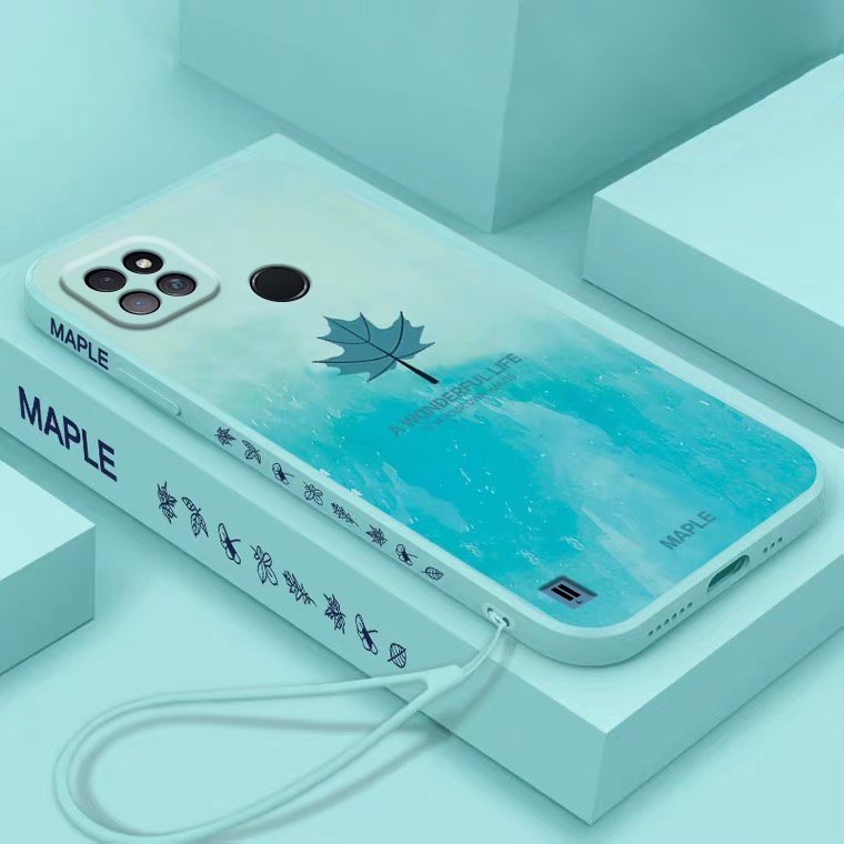 Ốp Điện Thoại Silicon Mềm Hình Lá Phong Cho Realme 8 6 7 PRO 6i 5 5s 5i 7i C20 C21 C21Y C25 C15 C12 C11 C3