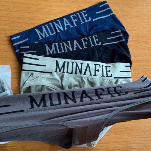 Quần lót nam Munafie dệt kim vải cotton thấm hút mồ hôi (Được chọn màu)