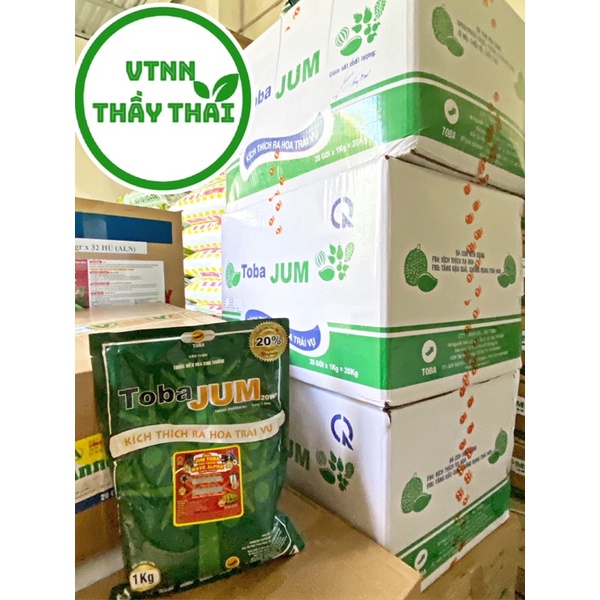 Phân bón Toba Jum 20WP kích thích ra hoa đồng loạt, ra hoa trái vụ xoài sầu riêng bidamin, tobajum