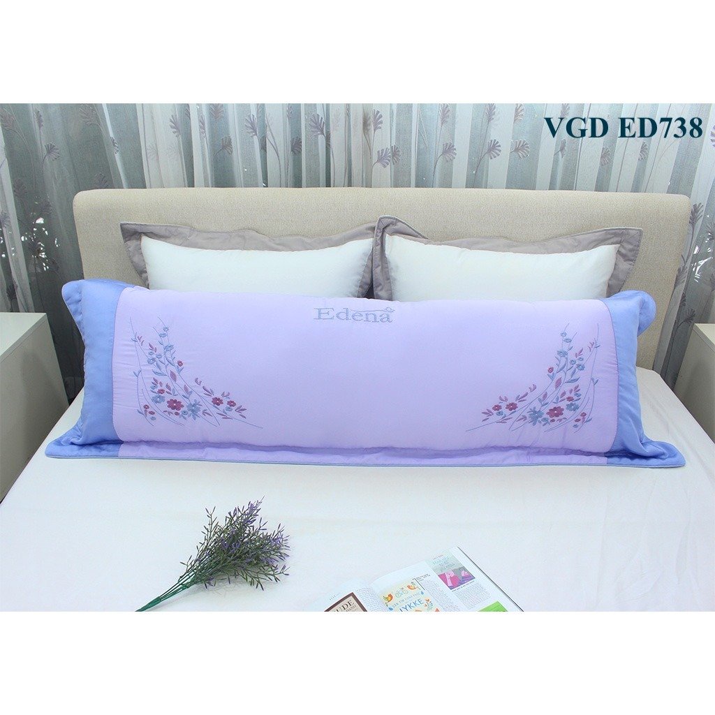 Vỏ Gối Đôi Edena 45x140cm  - Cao Cấp, Chính Hãng