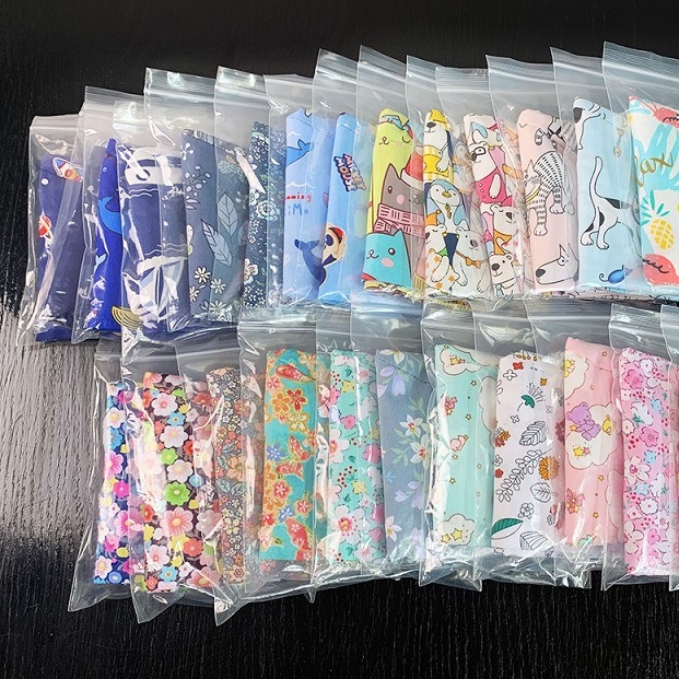 Mũ Y Tá Vải Cotton Co Giãn Thoáng Khí In Họa Tiết Dễ Thương