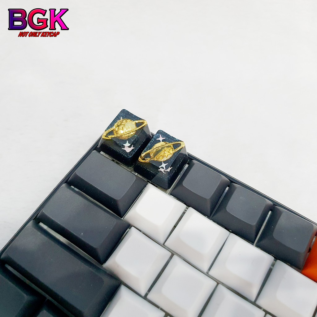 Keycap Lẻ hình HÀNH TINH ngoài không gian VŨ TRỤ OEM profile ( keycap resin độc lạ )( Keycap Artisan )