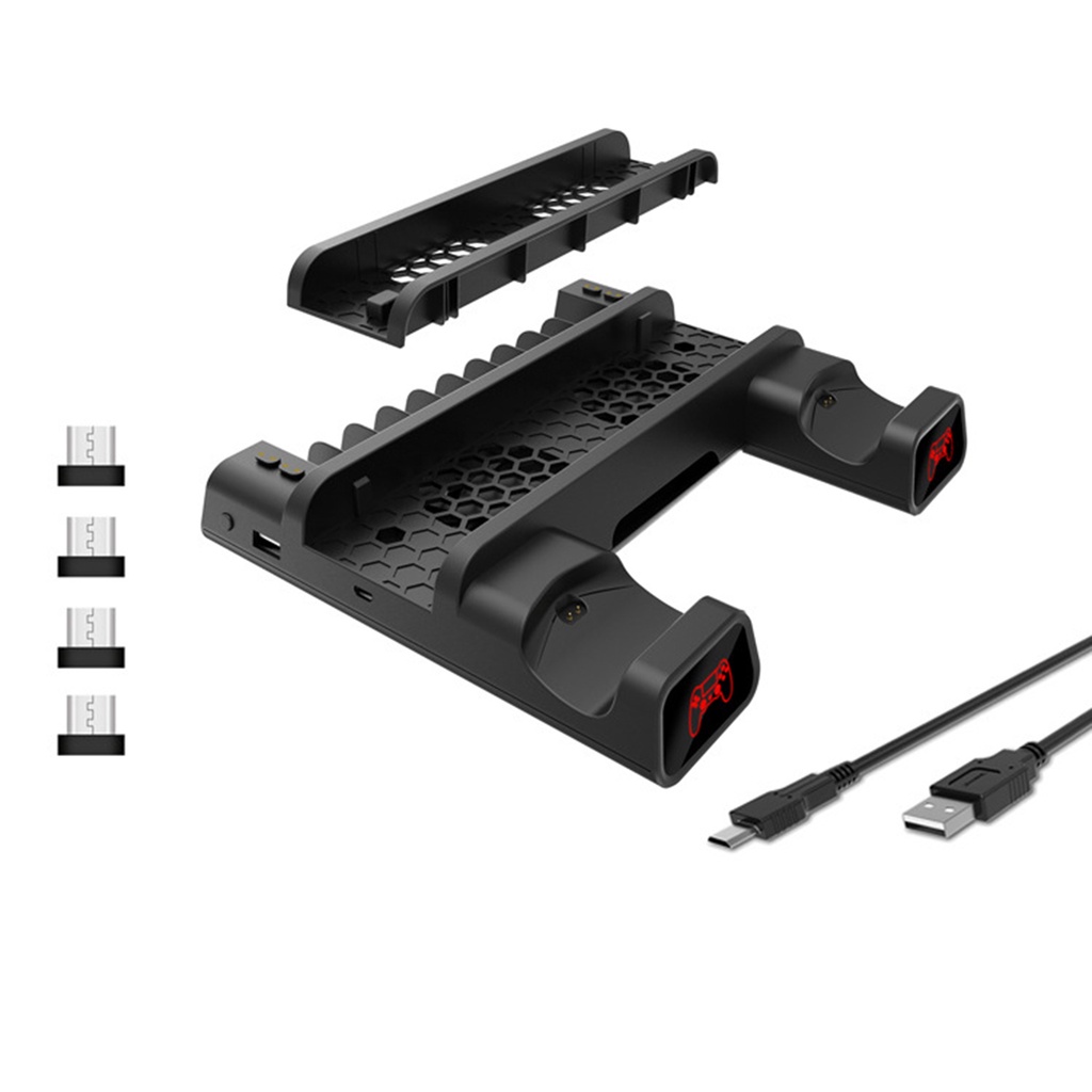 Đế Sạc Kép Tản Nhiệt Đa Năng Cho SONY PS4 LED Station 4 Series