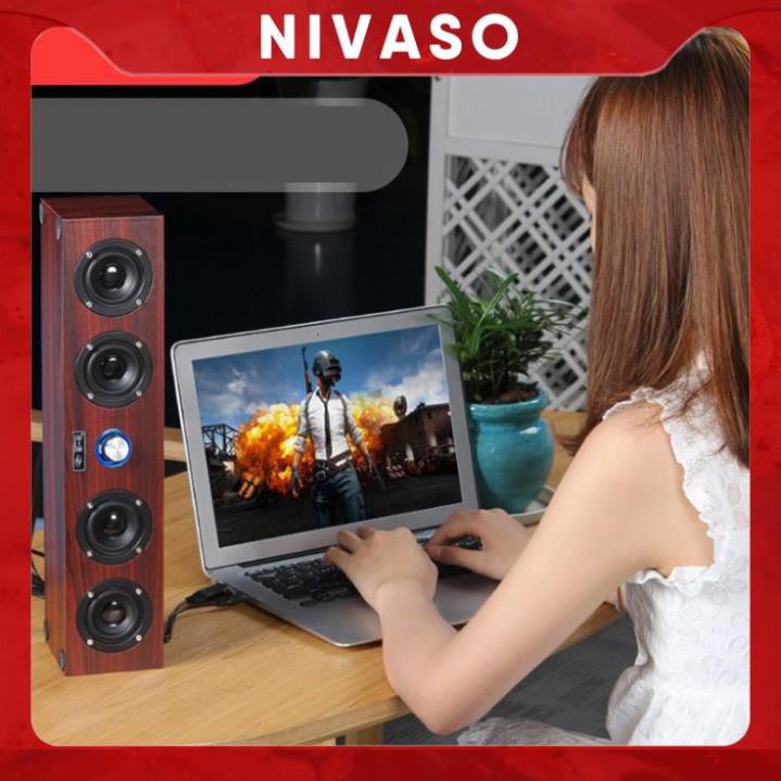 Loa Vi Tính Gỗ 2.1 HP X11 4 Loa NIVASO