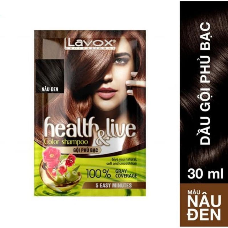 Dầu Gội Thảo Dược Phủ Bạc Lavox 30ml