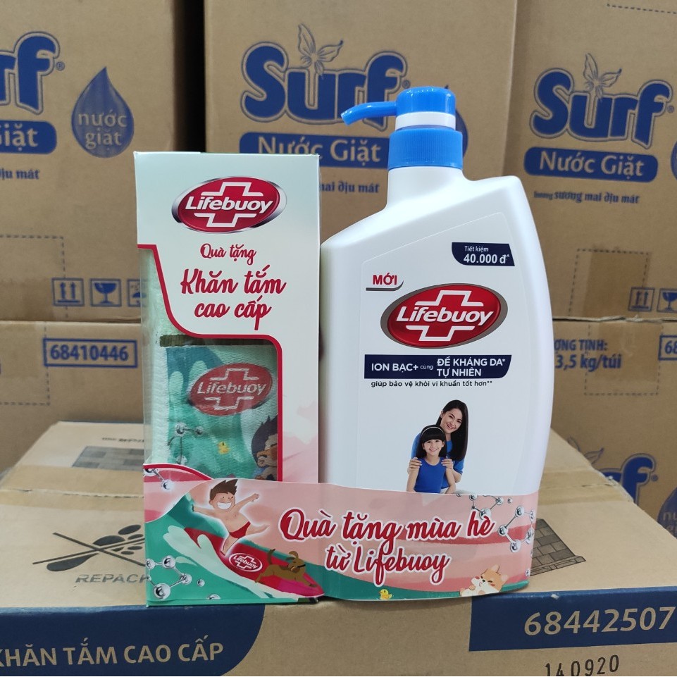 Sữa Tắm Lifebouy Bảo Vệ Vi Khuẩn Chai 850g (kèm quà tặng)