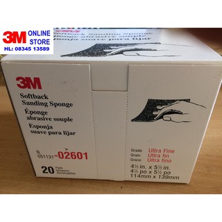 HỘP Nhám xốp 3M Softback Sanding Sponge 02601